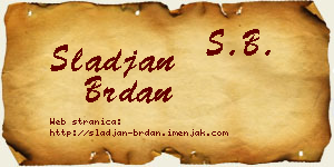 Slađan Brdan vizit kartica